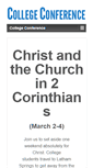 Mobile Screenshot of college-conference.org