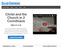 Tablet Screenshot of college-conference.org